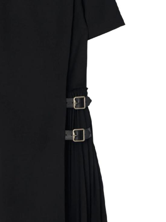 25FW 버버리 울 블랜드 킬트 미니 드레스 8116015X Black - BURBERRY