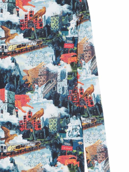 25FW 오프화이트 숏 원피스 OWDB55TF25JER0018501 AI PRINT - OFF WHITE