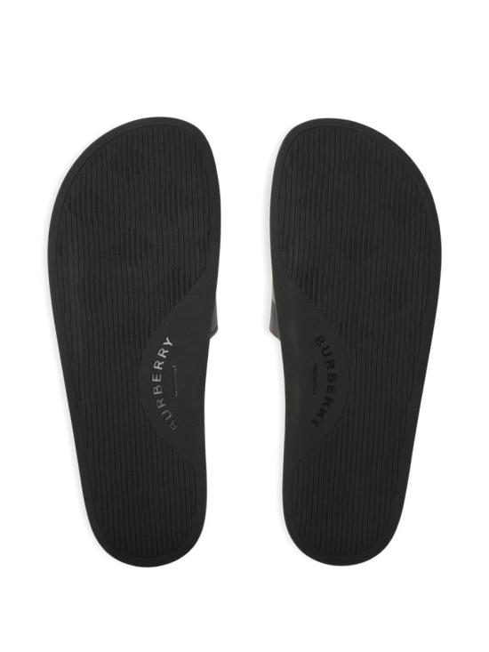 25FW 버버리 체크 슬라이드 8114110X MAHOGANY CHECK - BURBERRY