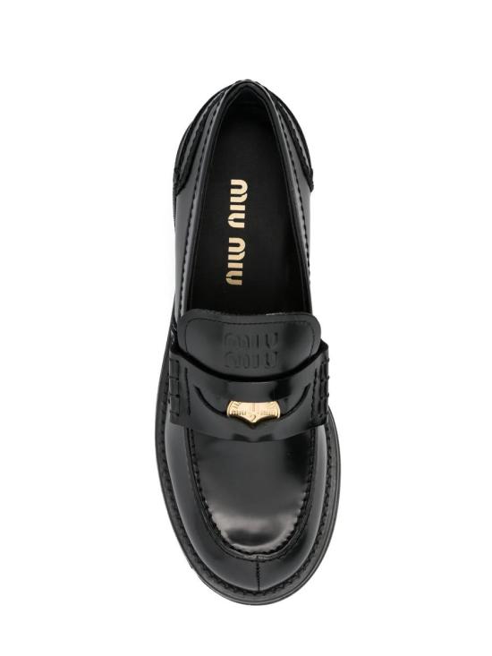25FW 미우미우 로퍼 5D276EF 050055F0002 Black - MIU MIU