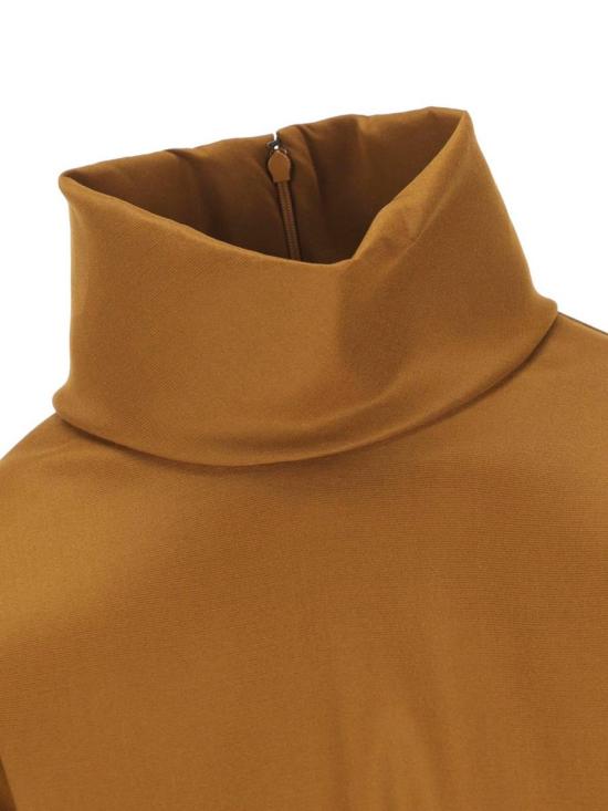 25FW 생로랑 실크 블렌드 탑  845857Y5J956247 OCRE - SAINT LAURENT