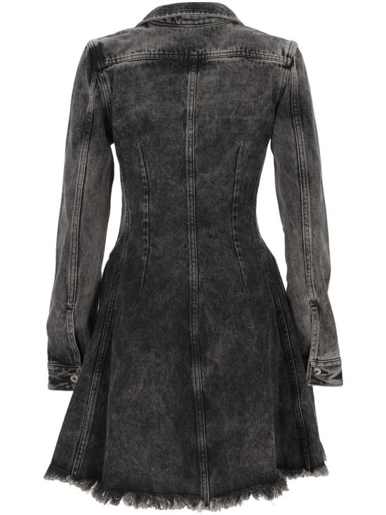 25FW 마르케스 알메이다 미디 원피스 AW25DR0508DNMBKABLACK ACID WASH - MARQUES ALMEIDA