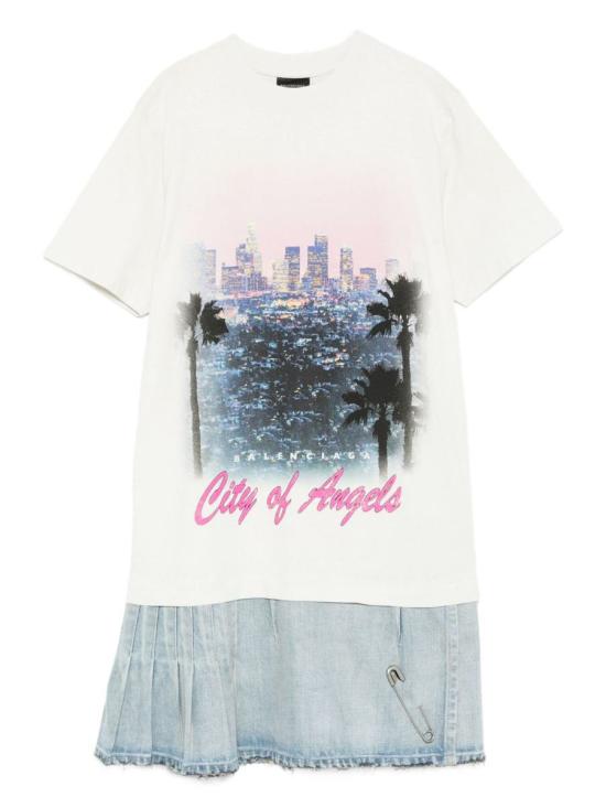 25FW 발렌시아가 반팔 티셔츠 838726TSWB94200 MULTICOLOR