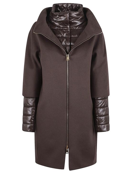 25FW 에르노 케이프 CA000544D 33313 8800 MORO BROWN - HERNO