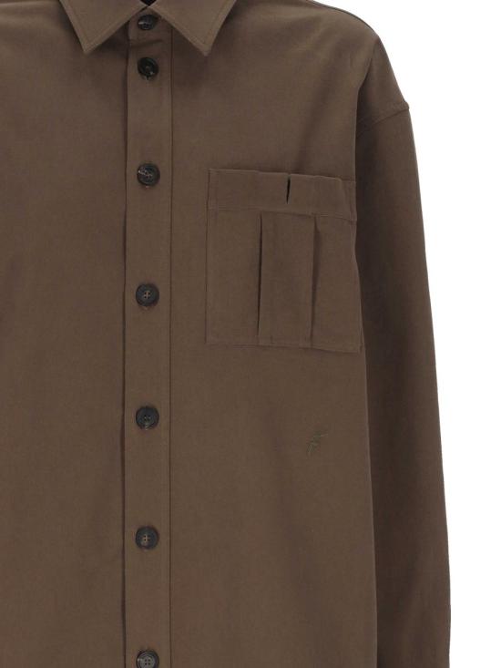 25FW 살바토레 페라가모 셔츠 144813785060 CONCRETE - SALVATORE FERRAGAMO