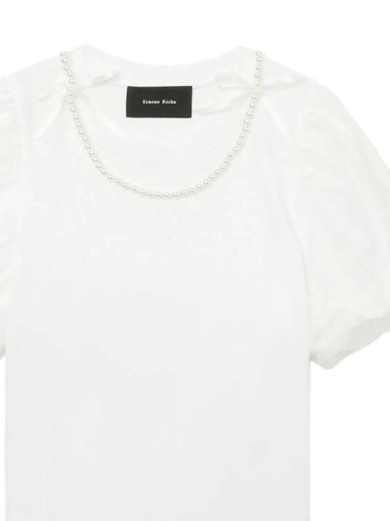 25FW 시몬로샤 반팔 티셔츠 5397B0553WHITE PEARL MULTICOLOR - SIMONE ROCHA