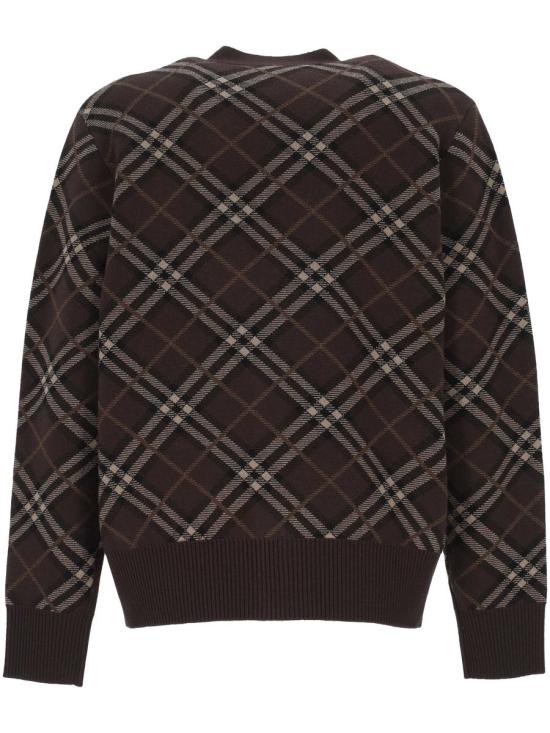 25FW 버버리 체크 울 캐시미어 가디건 8115705X TRUFFLE IP CHECK - BURBERRY