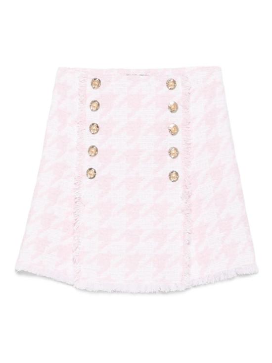 25FW 발망 숏 스커트 FF1LBA92CG17GRD BLANC