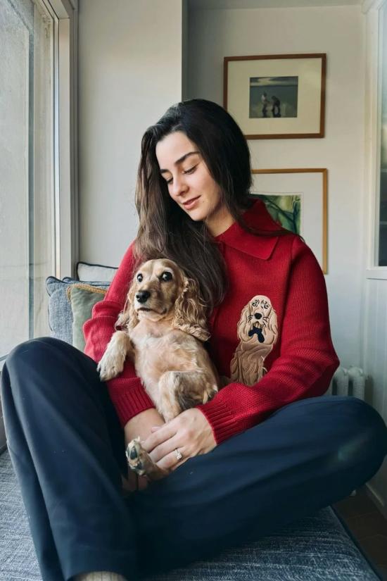  하우스오브써니 가디건 써니 하우스 오브 더 레이디 트리퍼 루비 레드 - HOUSE OF SUNNY