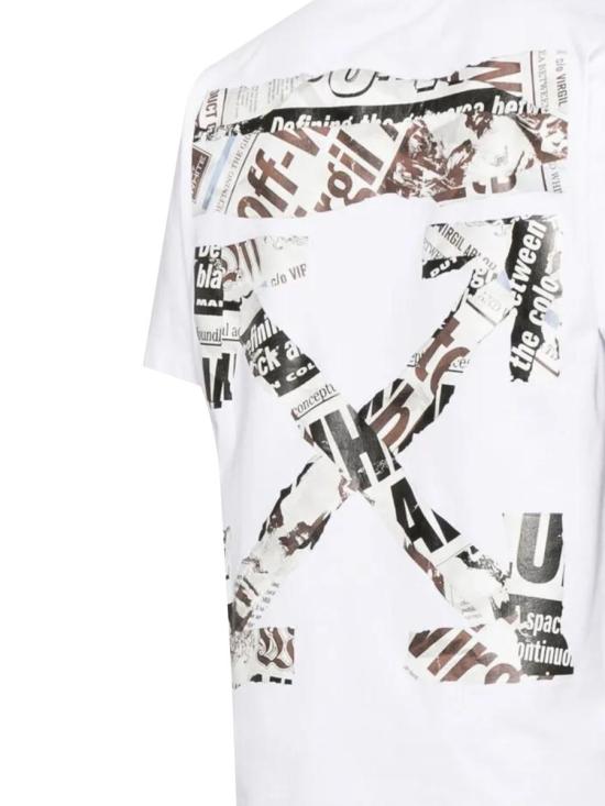 25FW 오프화이트 반팔 티셔츠 OMAA027F25JER0050110 WHITE - OFF WHITE