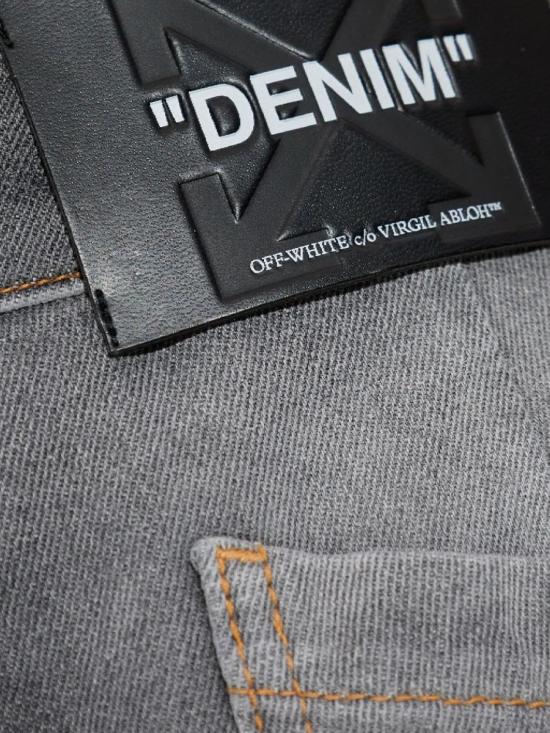25FW 오프화이트 데님 팬츠 OWYB01IF25DEN0011200 BLEACH BLA - OFF WHITE