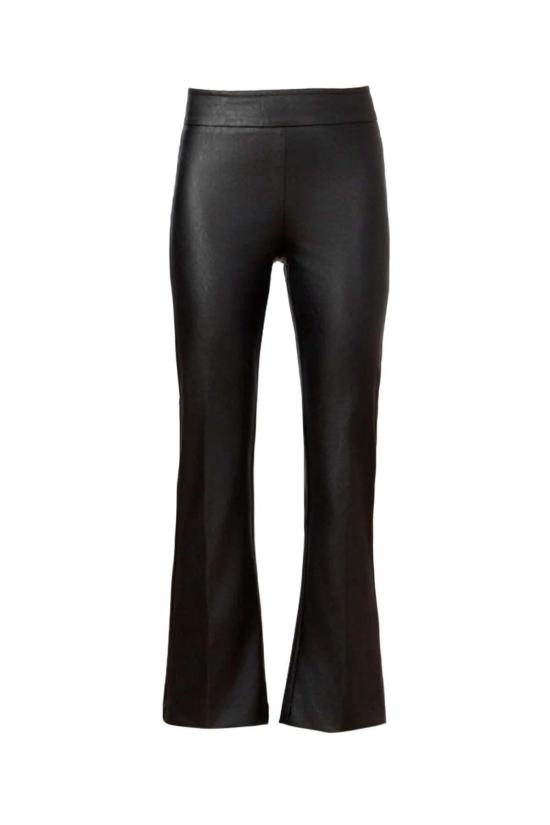  에비뉴 몽테뉴 크롭 팬츠 애비뉴 몽테뉴 레오 플레더 팬츠 블랙 - AVENUE MONTAIGNE