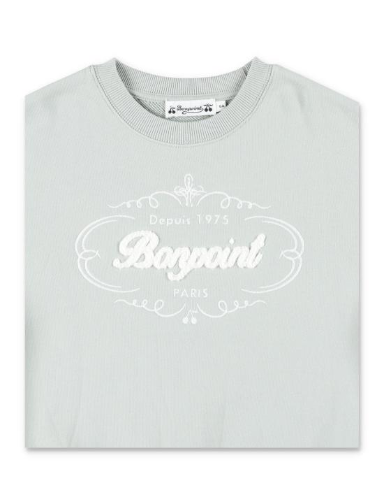 25FW [키즈] 봉쁘앙 니트/스웻셔츠 W05KSWK00002 155 LIGHT GREEN - BONPOINT