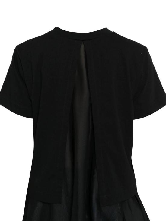 25FW 사카이 반팔 티셔츠 25 08181002 BLACKXBLACK - SACAI