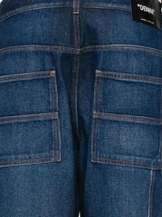 25FW 오프화이트 데님 팬츠 OMYA191F25DEN0024401 MEDIUM BLU - OFF WHITE