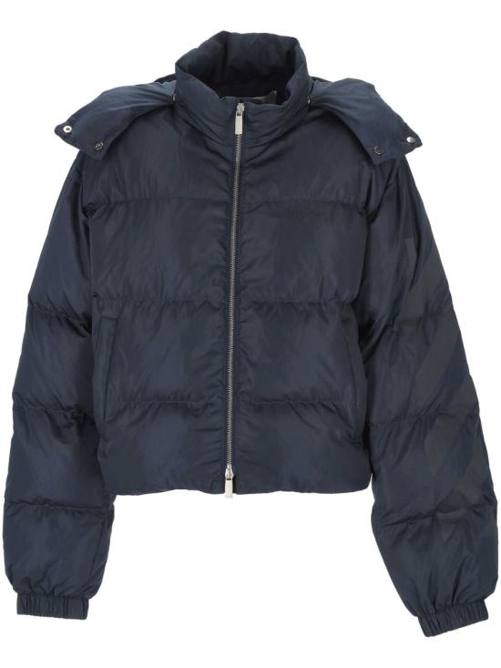 25FW 오프화이트 숏패딩 OWEJ008F25FAB0014848 BLUE IRIS