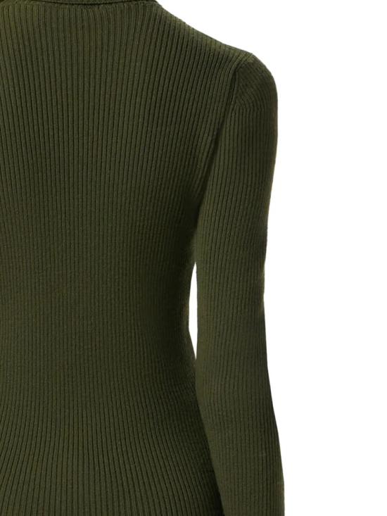 25FW 블루마린 터틀넥 A522M620AN0523 BARK GREEN - BLUMARINE