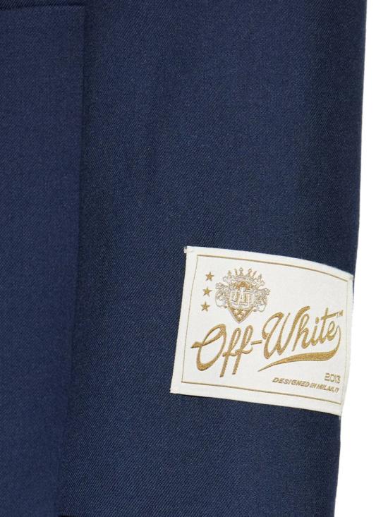 25FW 오프화이트 아우터 OWEF099F25FAB001480B BLUE IRIS - OFF WHITE