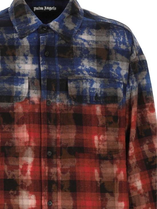 25FW 팜앤젤스 긴팔 셔츠 PMGE043F25FAB0014525 BLUE - PALM ANGELS