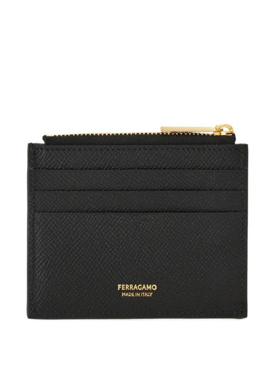 25FW 살바토레 페라가모 간치니 카드지갑 661668784840 Black - SALVATORE FERRAGAMO
