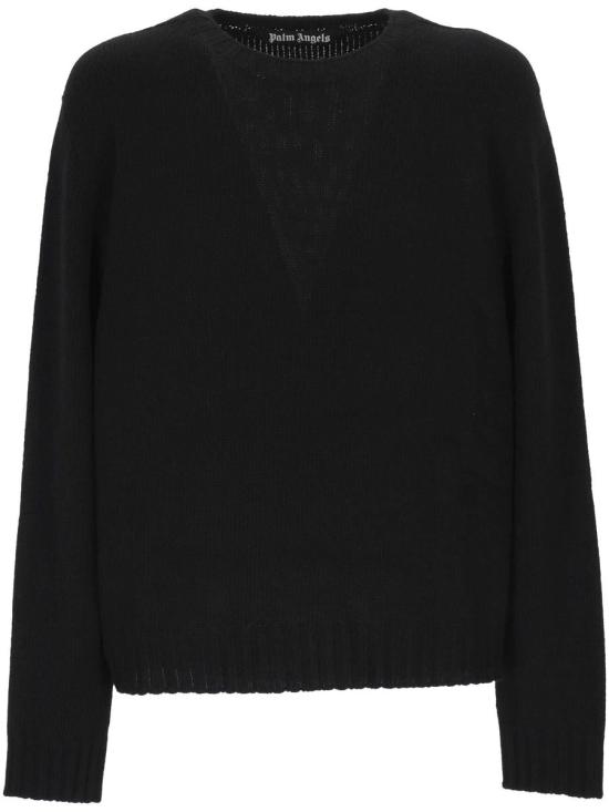 25FW 팜앤젤스 스웨터 PMHE027F25KNI0021025 BLACK