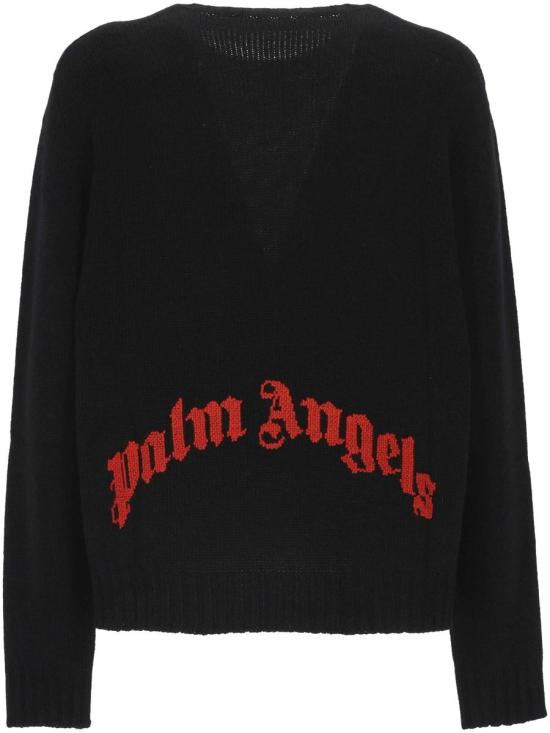 25FW 팜앤젤스 스웨터 PMHE027F25KNI0021025 BLACK - PALM ANGELS