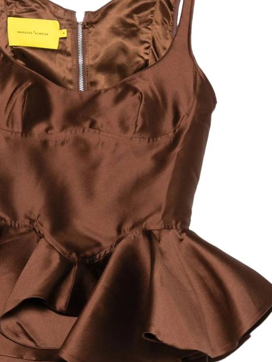 25FW 마르케스 알메이다 민소매 티셔츠 PF25TP0695MKCHCCHOCOLATE BROWN - MARQUES ALMEIDA