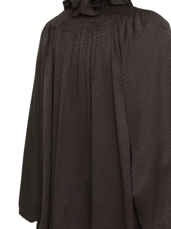 25FW 버버리 지오메트릭 실크 블라우스 8115914X HAWK BROWN IP PAT - BURBERRY