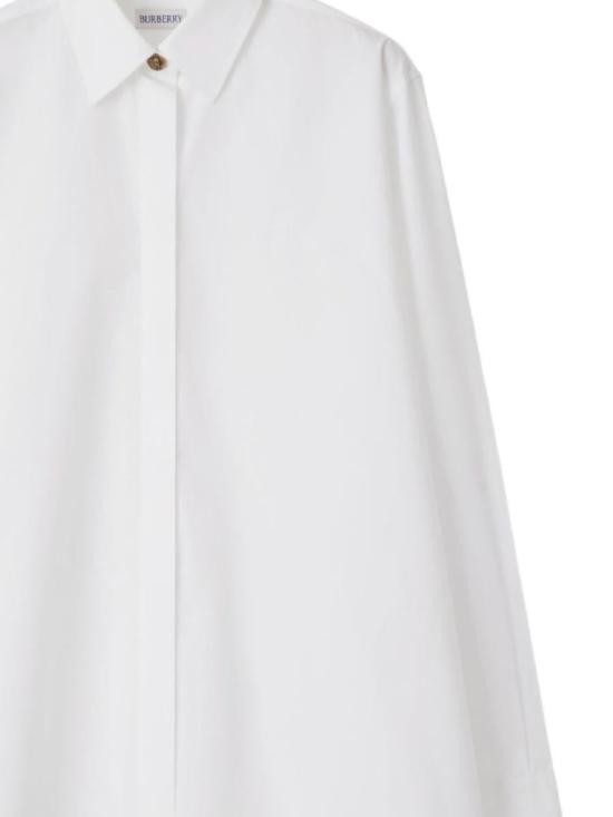 25FW 버버리 오버사이즈 코튼 포플린 셔츠 8115982X OPTIC WHITE - BURBERRY