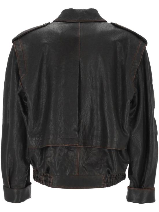 25FW 생로랑 자켓 845464YCNX21628 REGLISSE - SAINT LAURENT