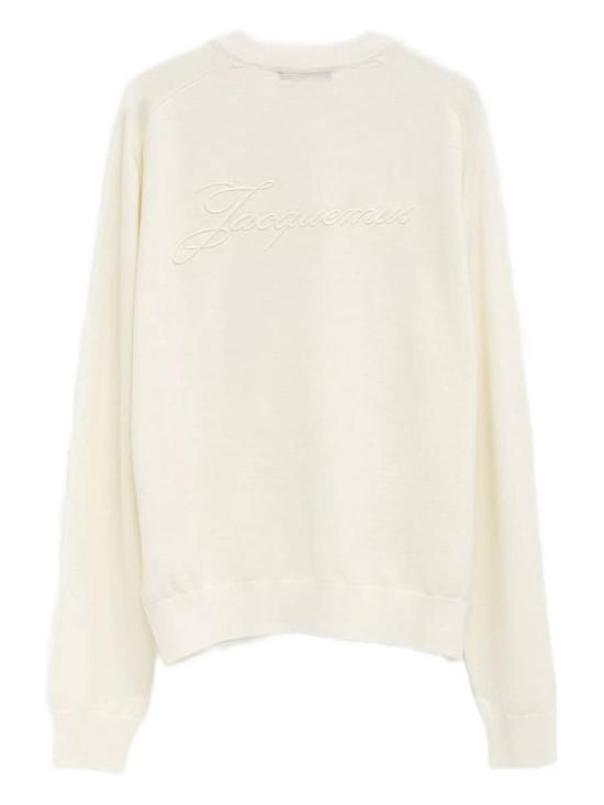 25FW 자크뮈스 르 브로드 자수 스웨트 셔츠 SWM00614AK00299110 Beige - JACQUEMUS
