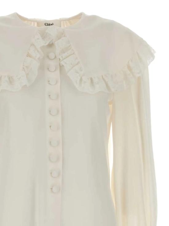 25FW 끌로에 블라우스 25WHT07005107 Beige - CHLOE