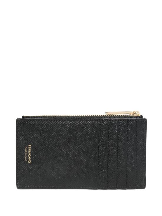 25FW 살바토레 페라가모 간치니 카드지갑 661453775663 Black - SALVATORE FERRAGAMO