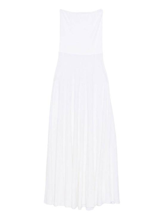 25FW 알라이아 롱 원피스 AA9R2702K081B000 WHITE