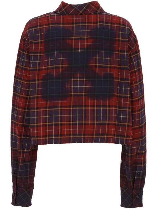 25FW 오프화이트 셔츠 OWGE02HF25FAB0012848 BORDEAUX - OFF WHITE