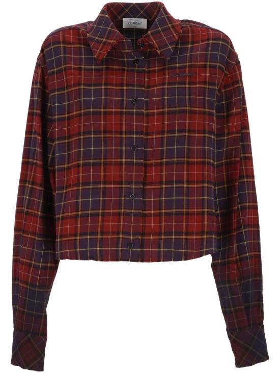 25FW 오프화이트 셔츠 OWGE02HF25FAB0012848 BORDEAUX