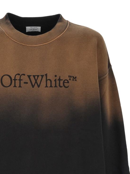 25FW 오프화이트 스웨터 OMBA054F25FLE00C8585 DIRTY BLAC - OFF WHITE