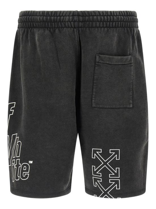 25FW 오프화이트 숏팬츠 OMCI013F25FLE0061301 VINTAGE BL - OFF WHITE