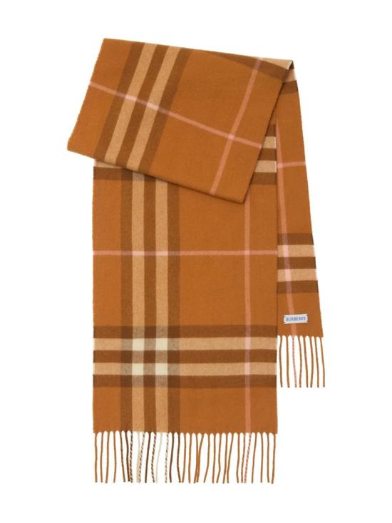 25FW 버버리 체크 캐시미어 스카프 8112644X SQUASH ORANGE