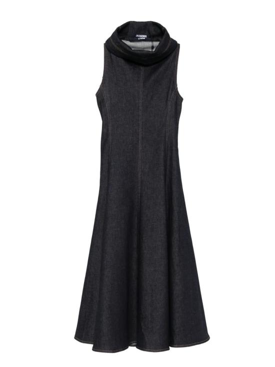 25FW 자크뮈스 롱 원피스 DRW00720AD00041390 BLUE