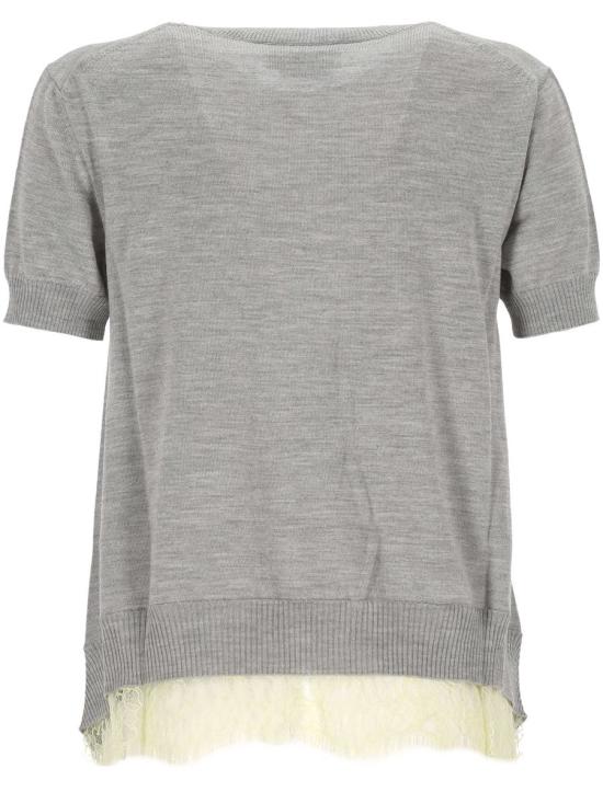 25FW 알렉산더 맥퀸 반팔 티셔츠 839739Q1BEF1379 GREY MEL - ALEXANDER MCQUEEN