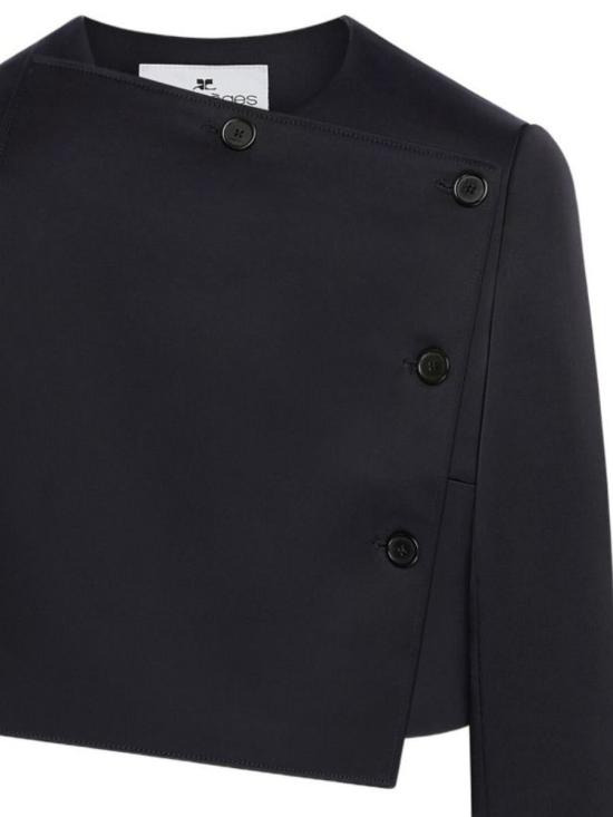 25FW 쿠레쥬 아우터 425CVE138TA00079999 Black - COURREGES