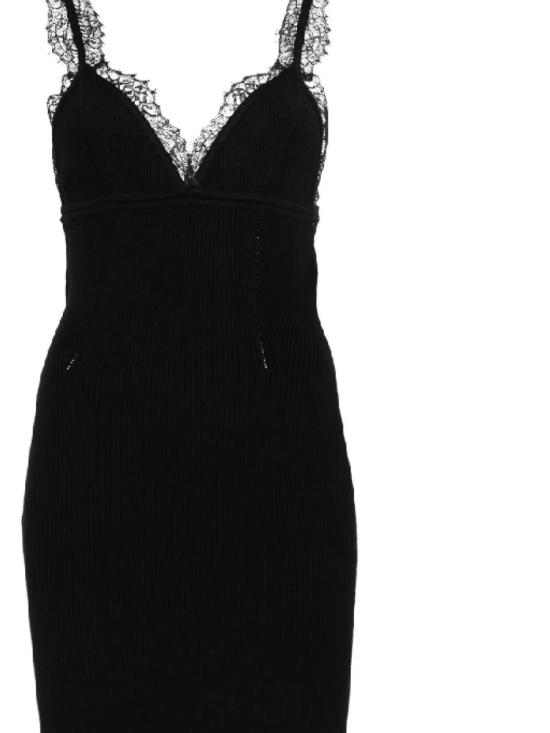 25FW 블루마린 미디 원피스 A522A654AN0990 Black - BLUMARINE