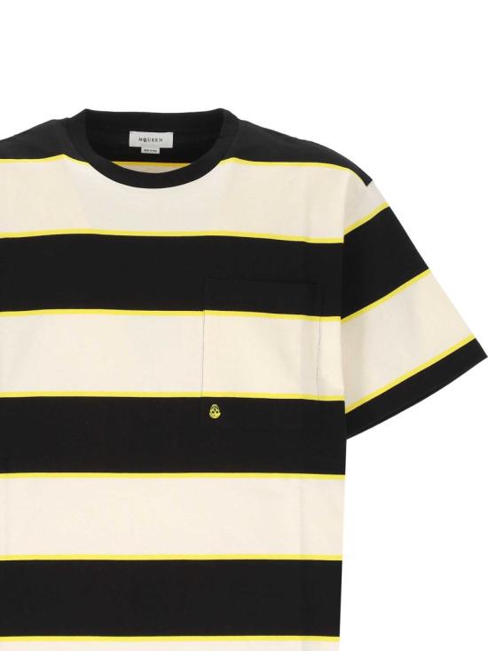 25FW 알렉산더 맥퀸 반팔 티셔츠 828426QXAB99198 Black - ALEXANDER MCQUEEN