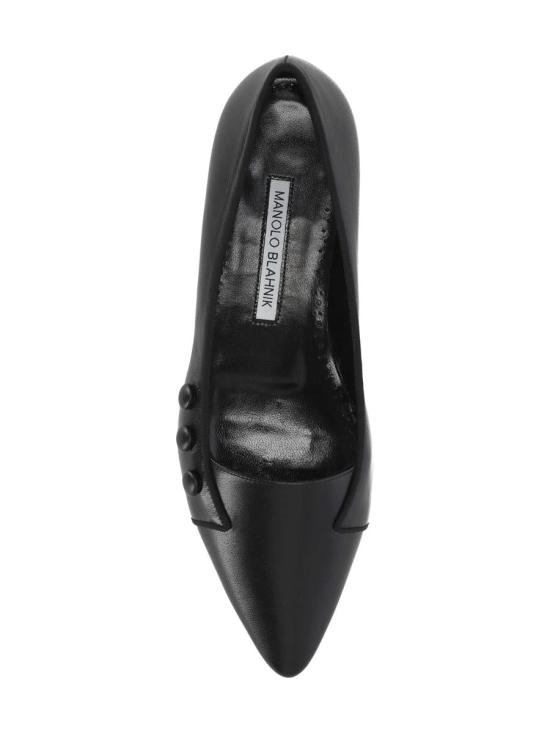 25FW 마놀로 블라닉 플랫 슈즈 225184900020015 Black - MANOLO BLAHNIK