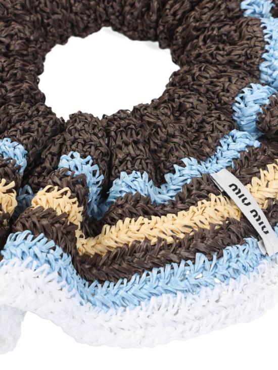 25FW 미우미우 헤어 액세서리 5IF0272CWXF04EM CACAO CELESTE - MIU MIU