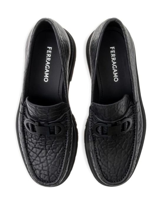 25FW 살바토레 페라가모 로퍼 0282497888783E Black - SALVATORE FERRAGAMO