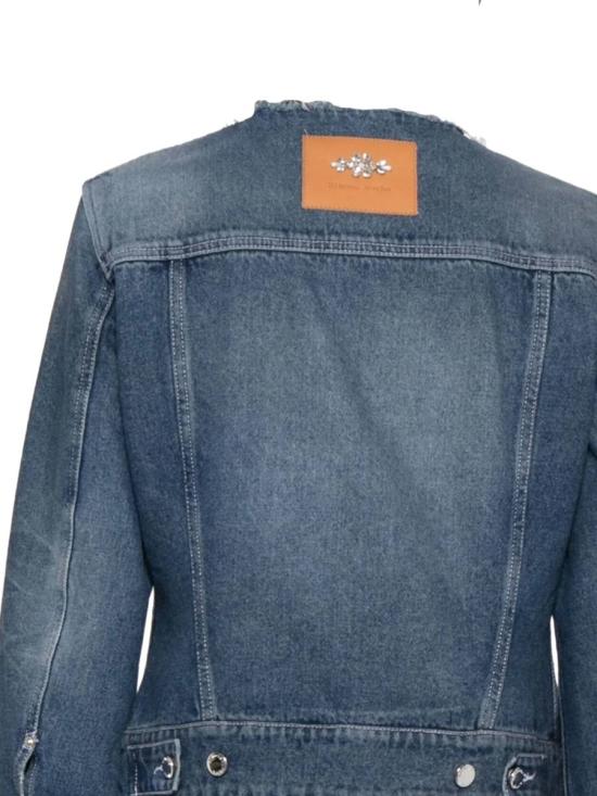 25FW 시몬로샤 데님 자켓 6135TB1231DDISTRESSEDBLUE PEARL MULTICOLOR - SIMONE ROCHA