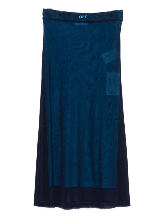 25FW 오프화이트 데님 스커트 OWCW00LF25JER0014870 BLUE IRIS