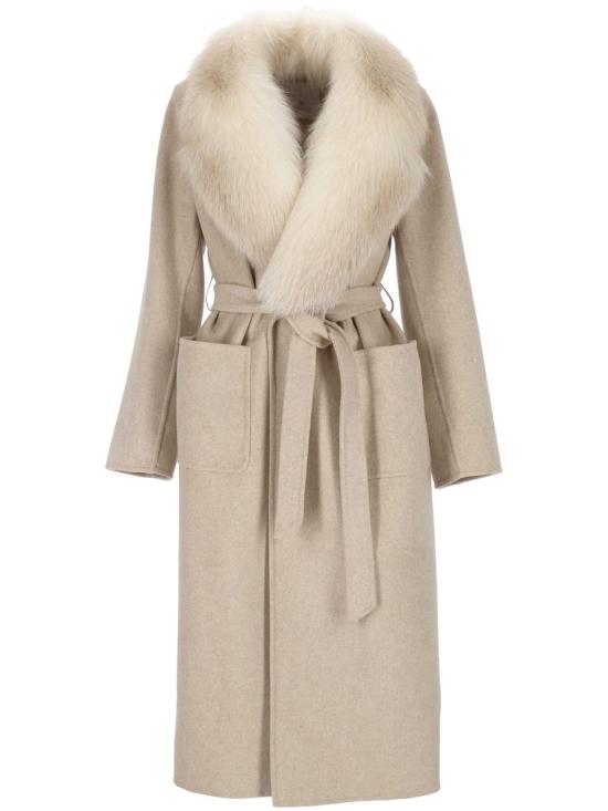 25FW Rindi 코트 244TE025ECRUFROST MULTICOLOR